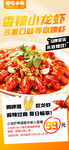 香辣小龙虾促销海报
