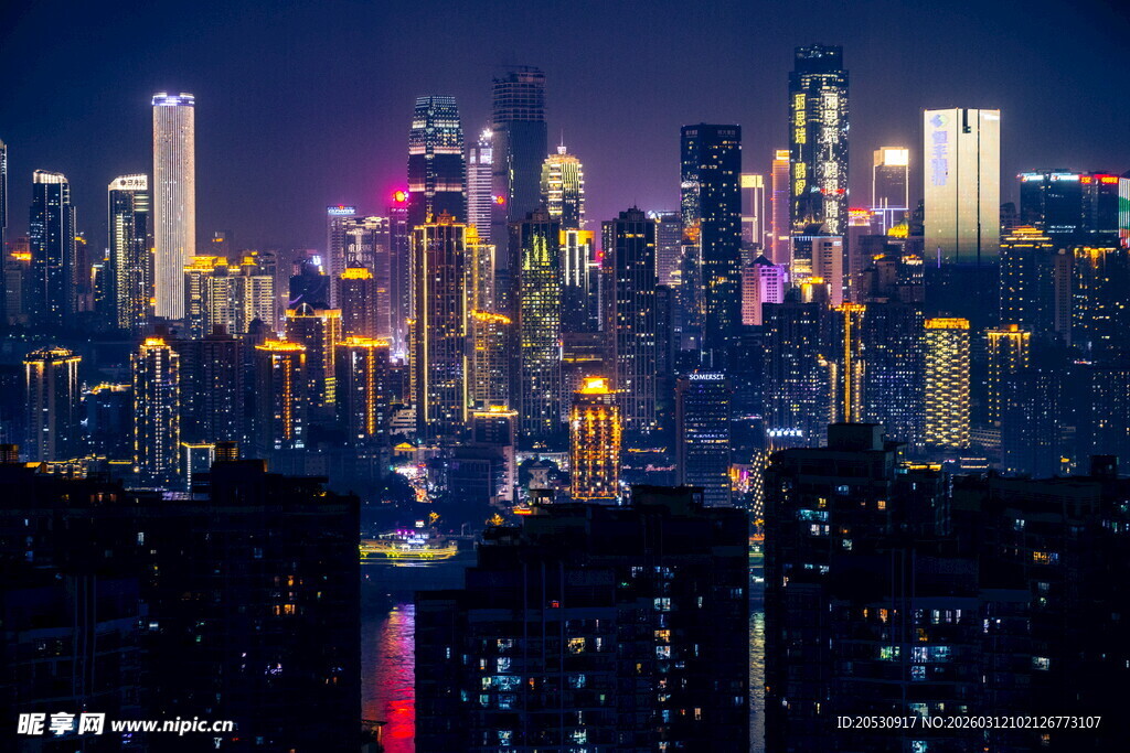 重庆魔幻城市夜景