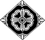 传统中式对称花纹图案