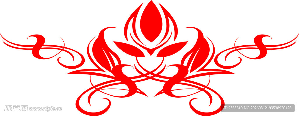 火焰花纹图案设计