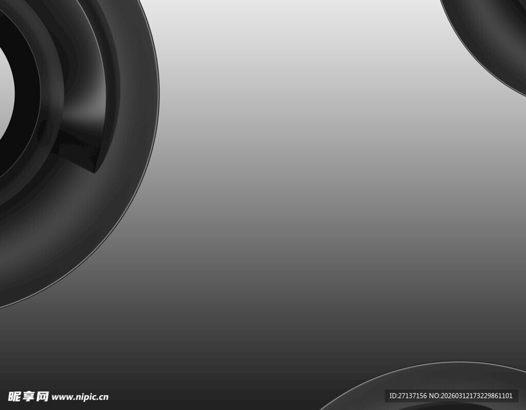 黑色曲线抽象几何图形