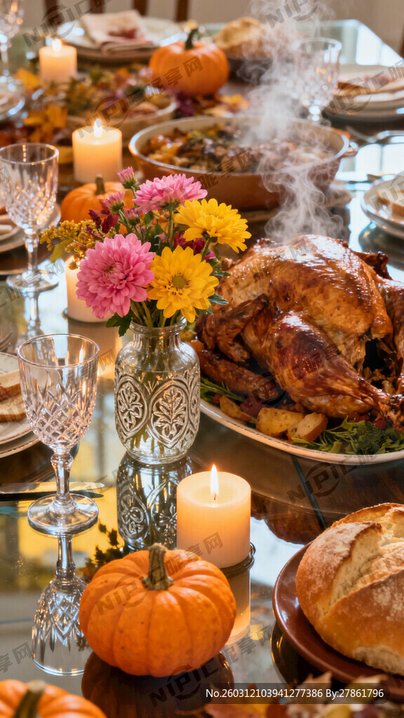 感恩节餐桌中心饰品