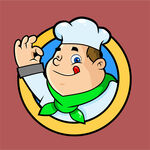 厨师卡通头像标志