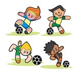 足球男孩动态卡通