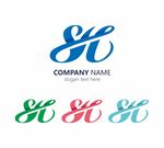 SH英文标志设计