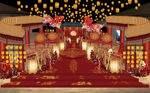 中式婚礼现场布置效果图