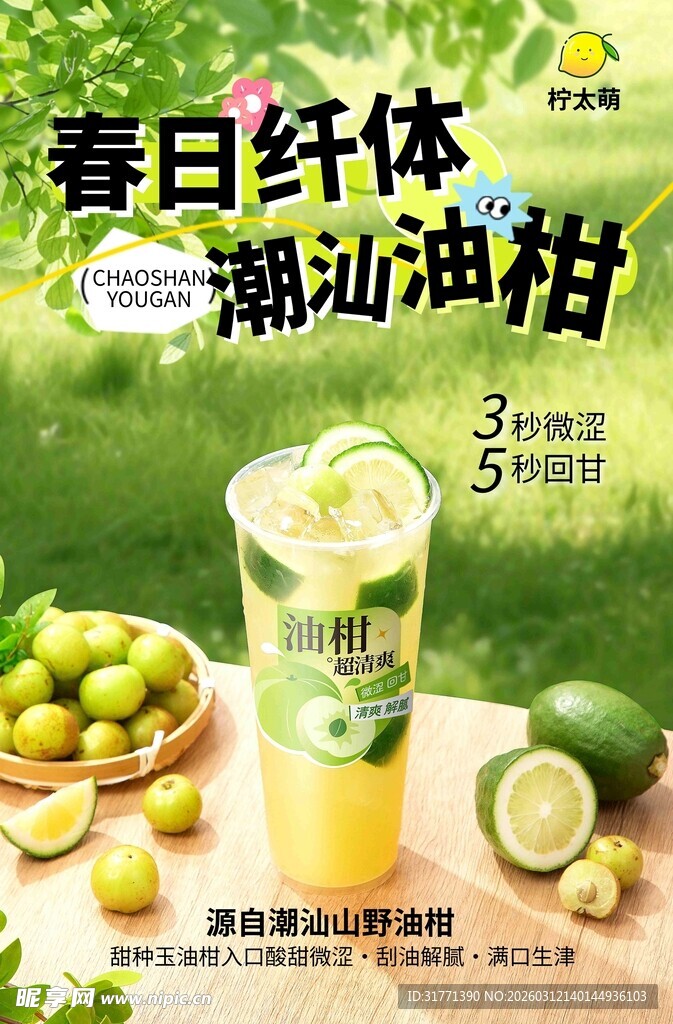 柠檬海报 夏日饮料