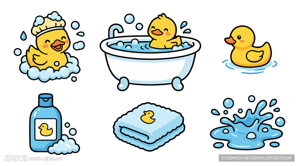 卡通小黄鸭