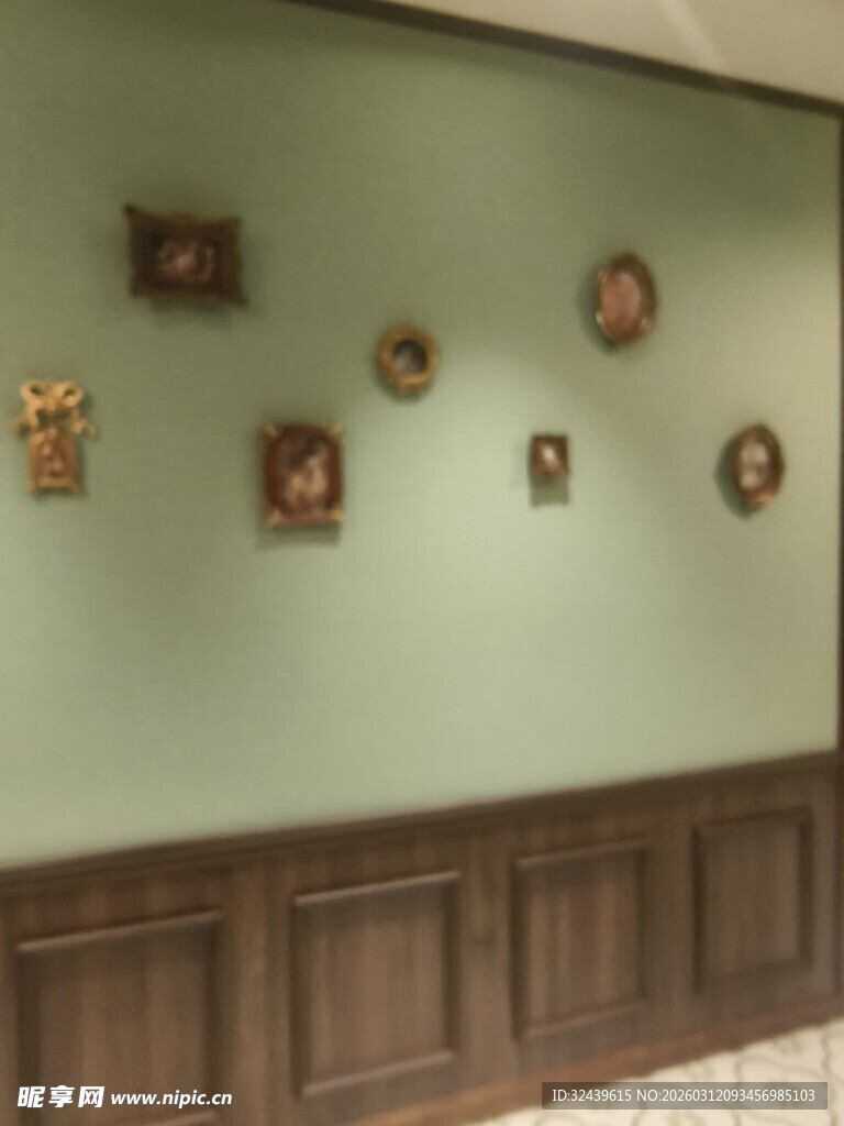 复古风墙面装饰挂画展示