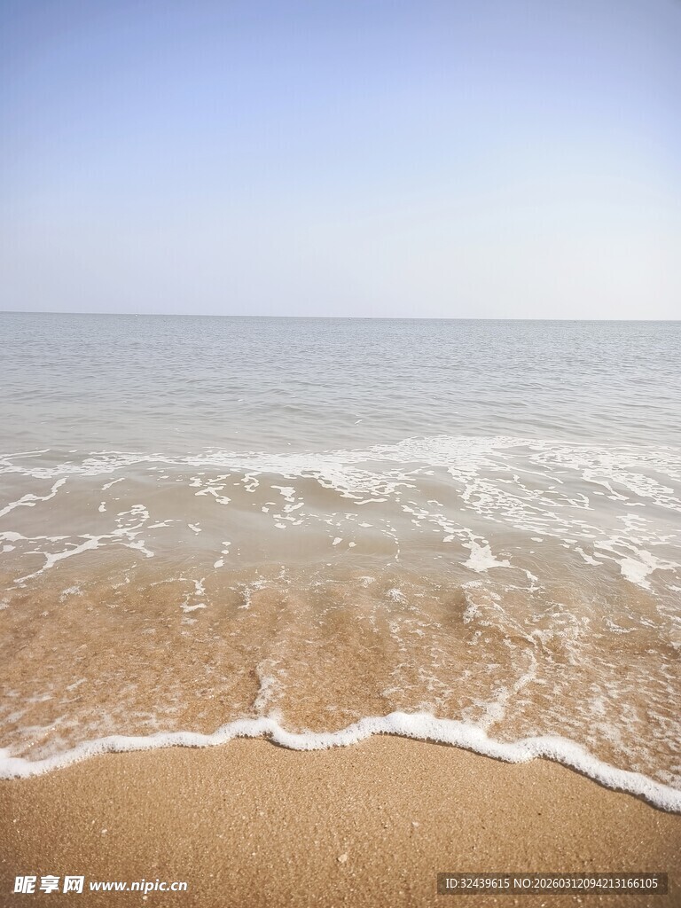 海边沙滩海浪美景