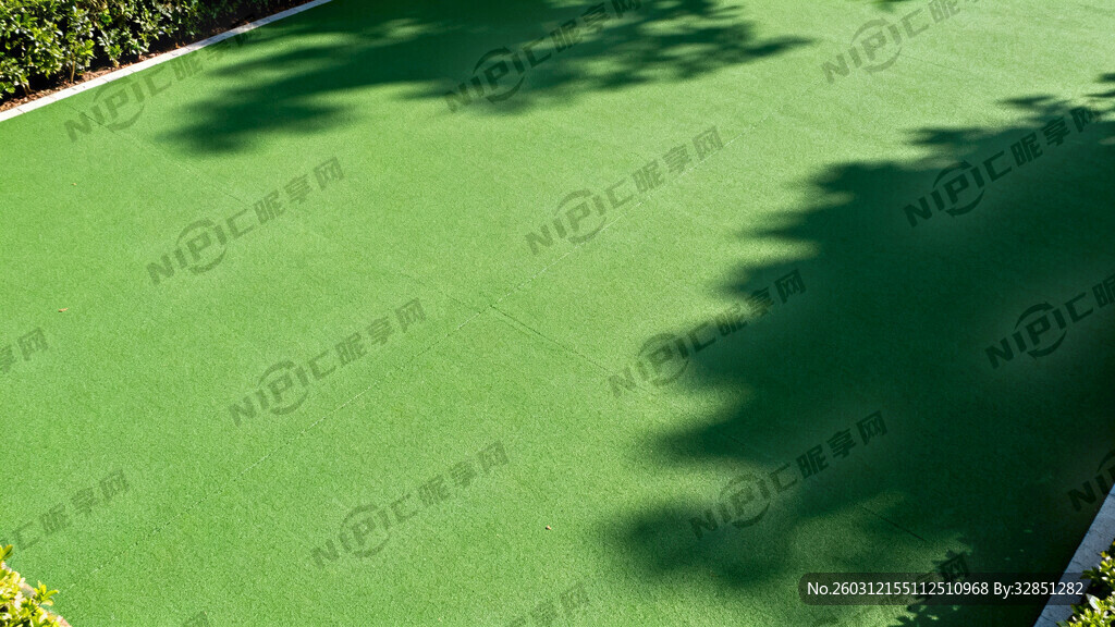 绿色地坪 俯视画面 地坪平整