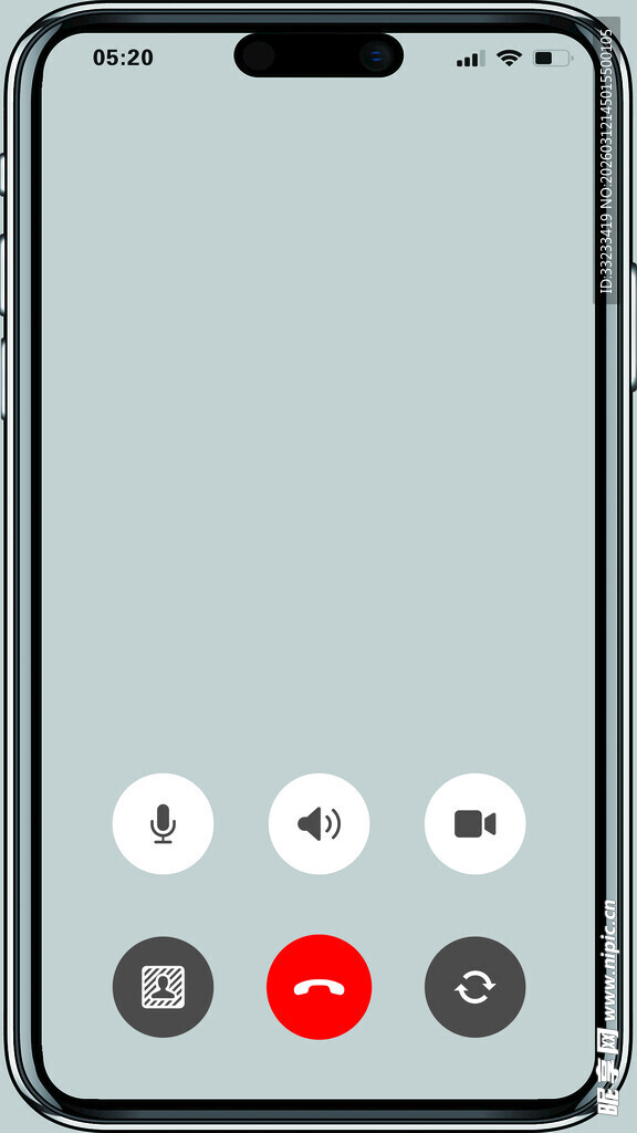 网红手机镜子框架透明图层