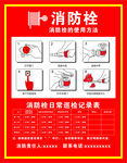 消防栓使用步骤示意图