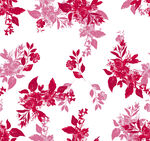 粉色花卉无缝图案设计