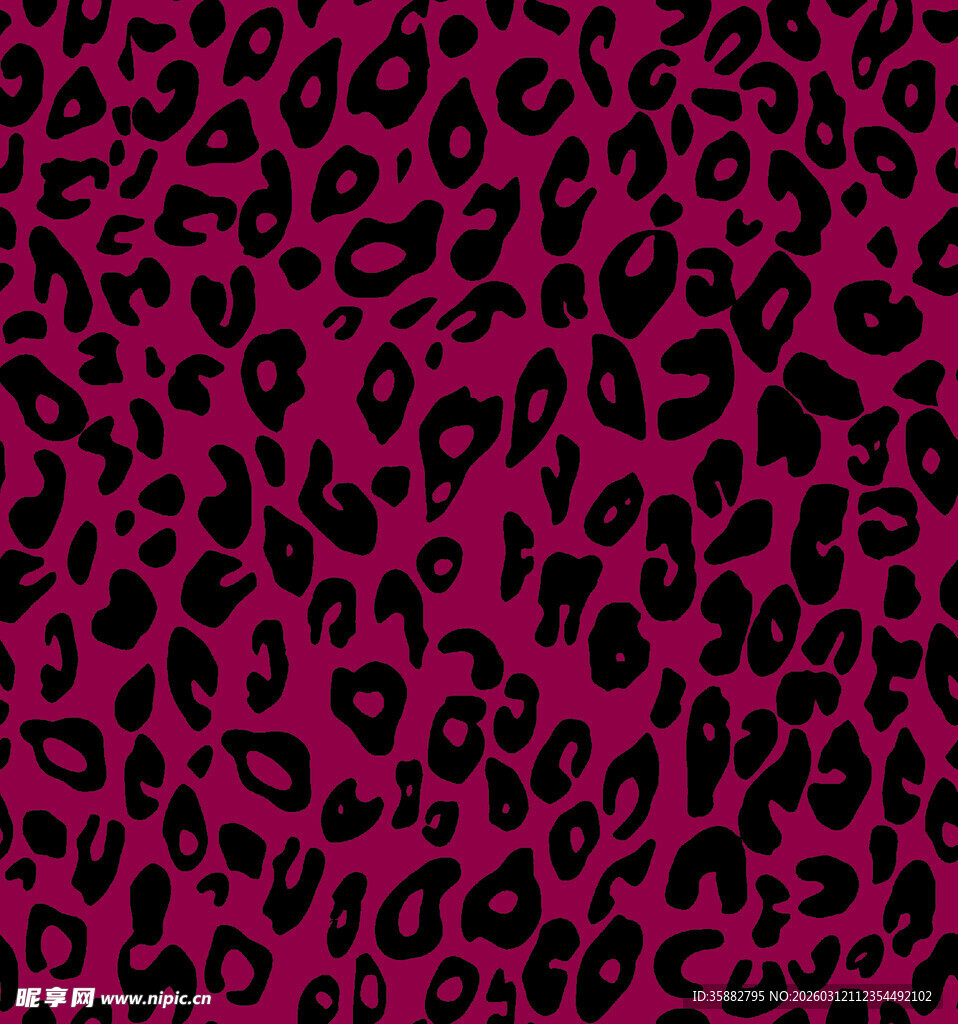 玫红色豹纹图案纹理