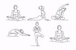 瑜伽姿势示意图