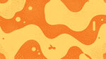 橙黄波浪纹理图案