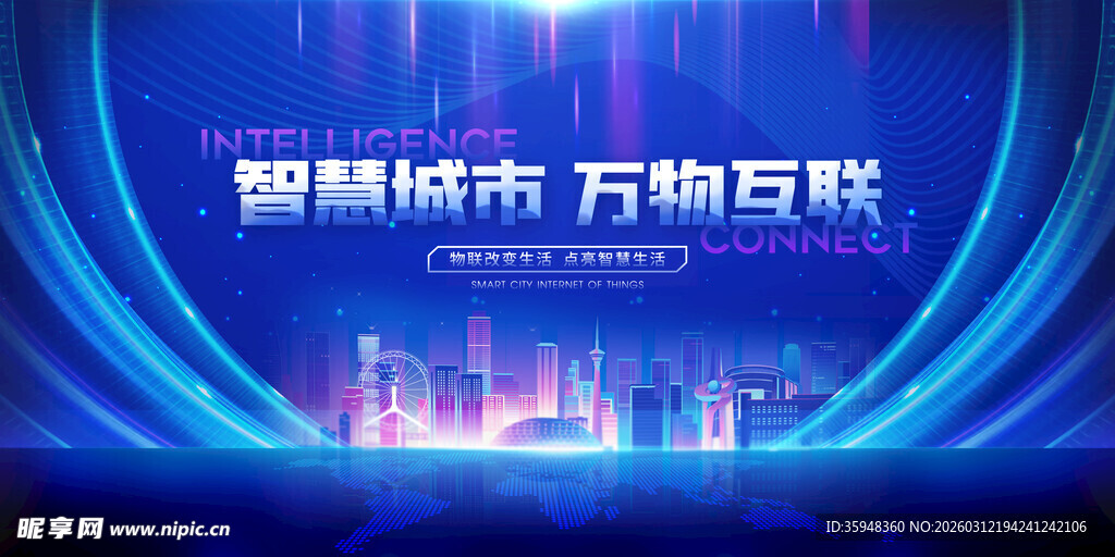 智慧城市万物互联景象