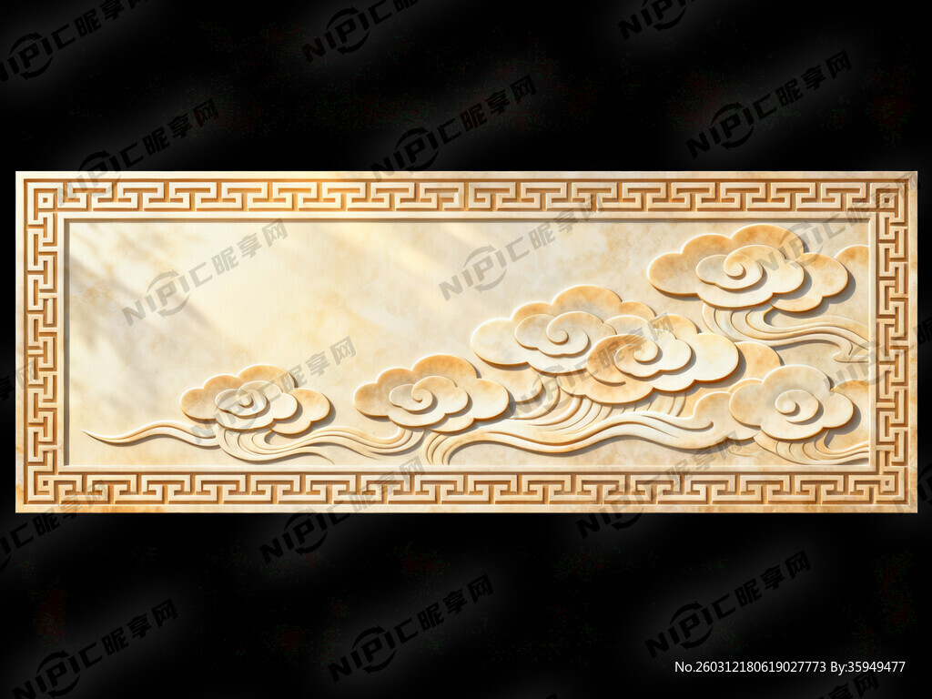 边框图案回形纹或万字纹