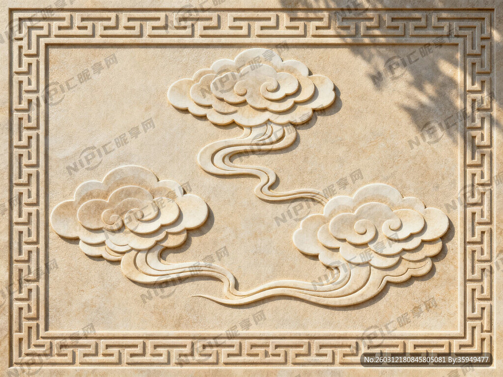 边框图案回形纹或万字纹