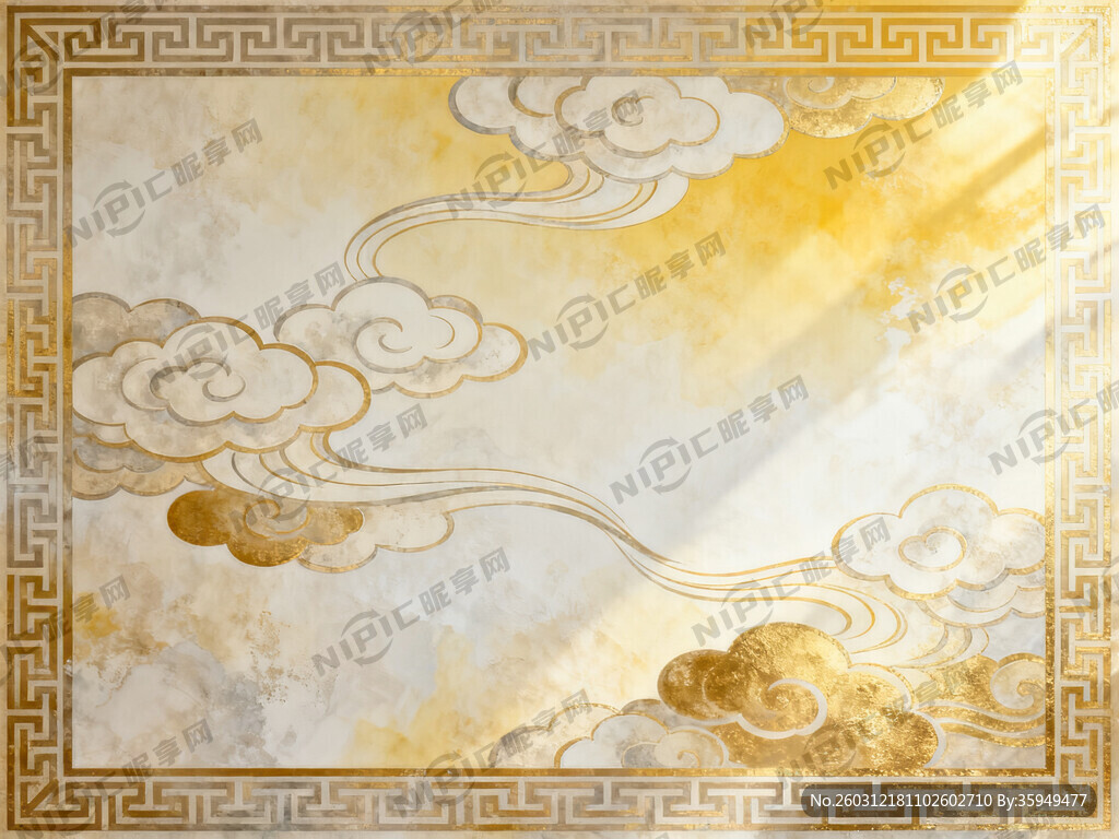 边框图案回形纹或万字纹