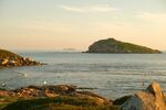 海边岛屿黄昏美景