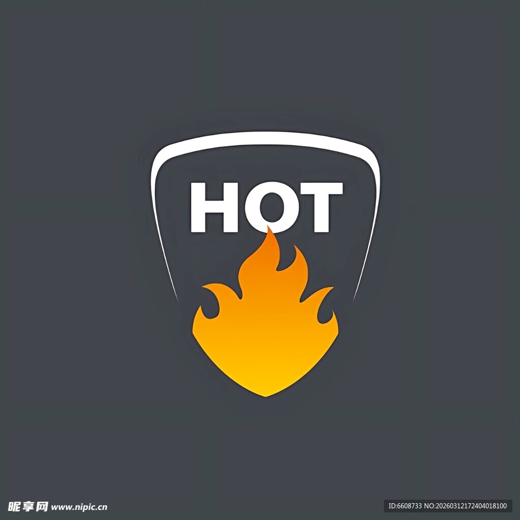 火焰盾牌标志设计