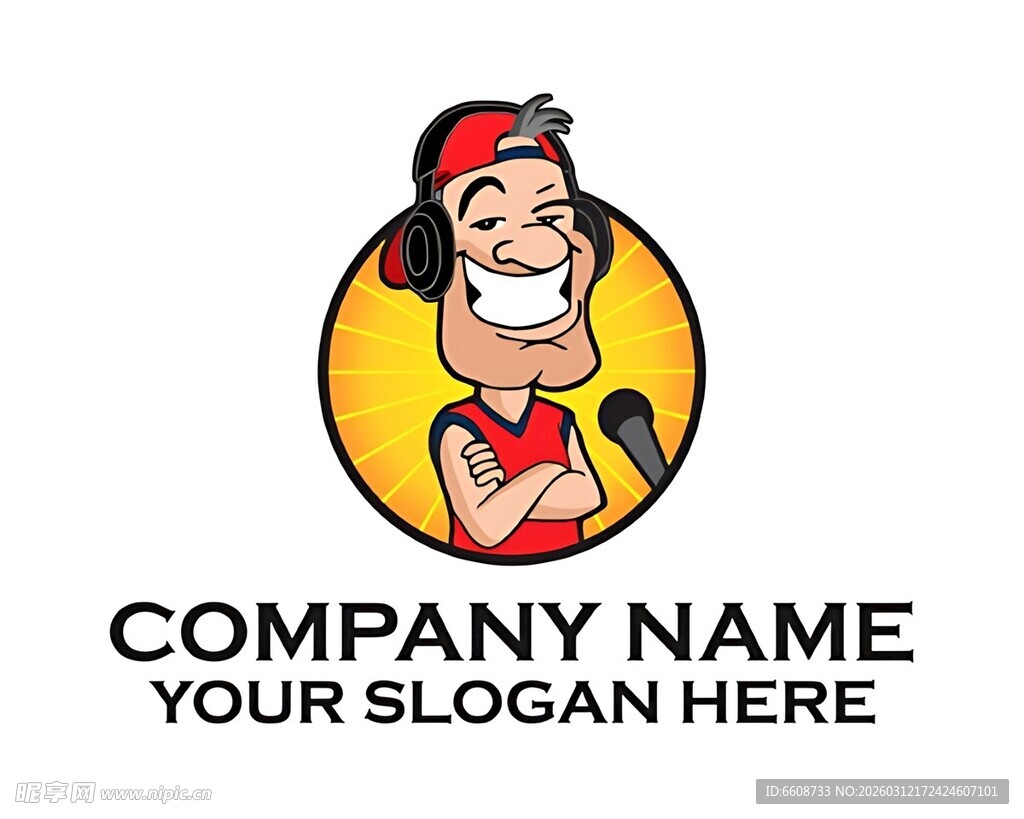 卡通人物公司标志设计