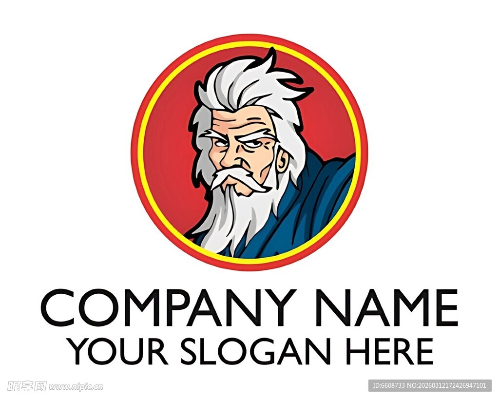 智慧老者风格公司标志