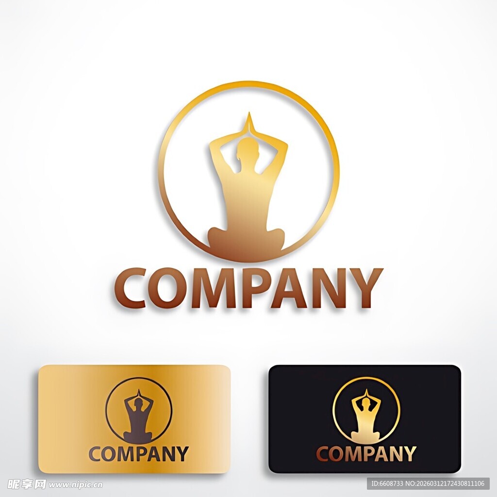 金色手形公司标志设计