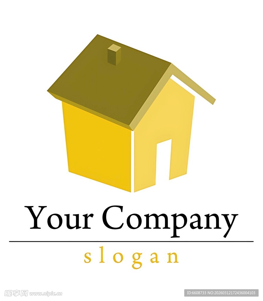 黄色房屋公司标志