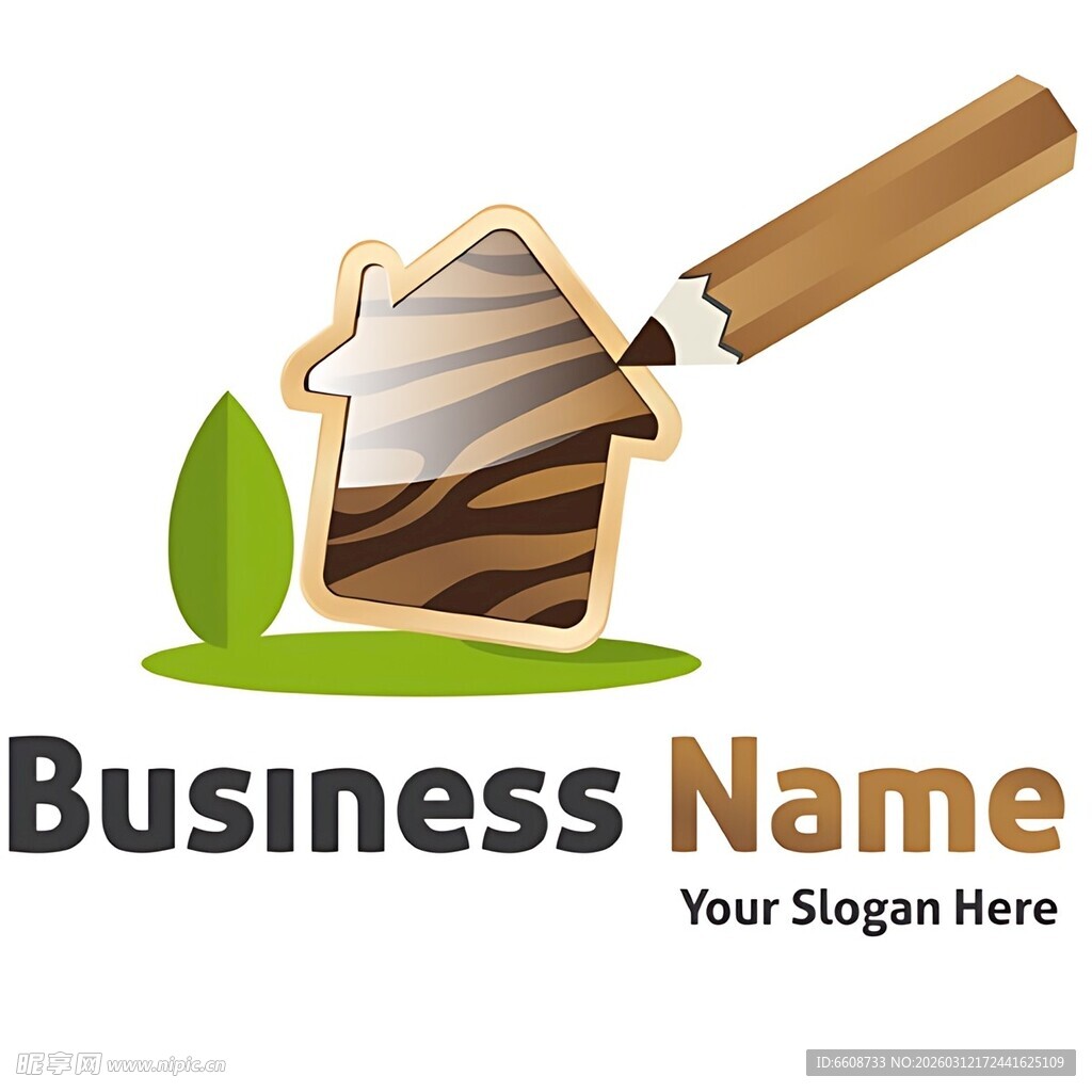 创意木屋标志设计