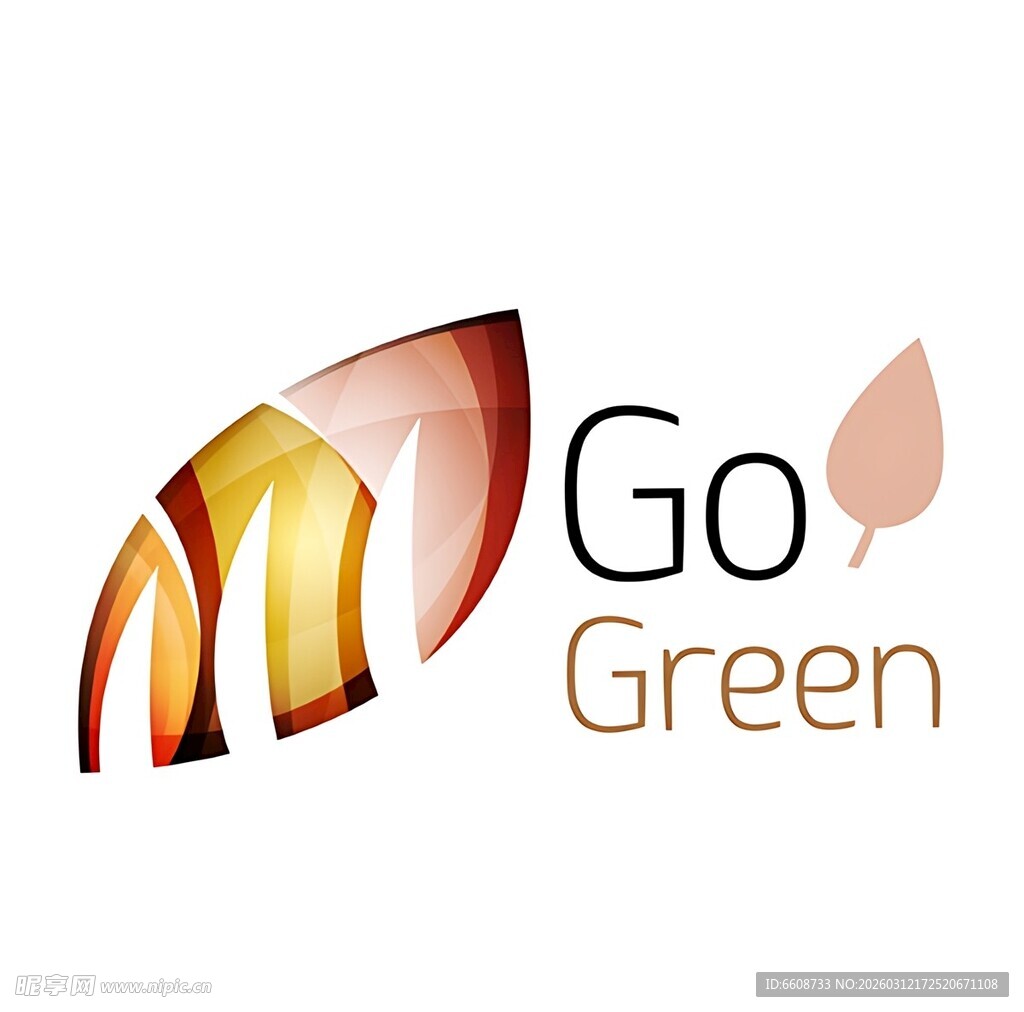 Go Green环保主题标志