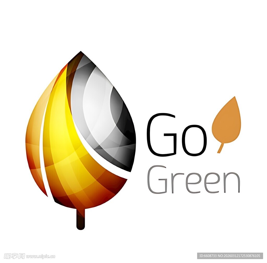 Go Green环保标志设计