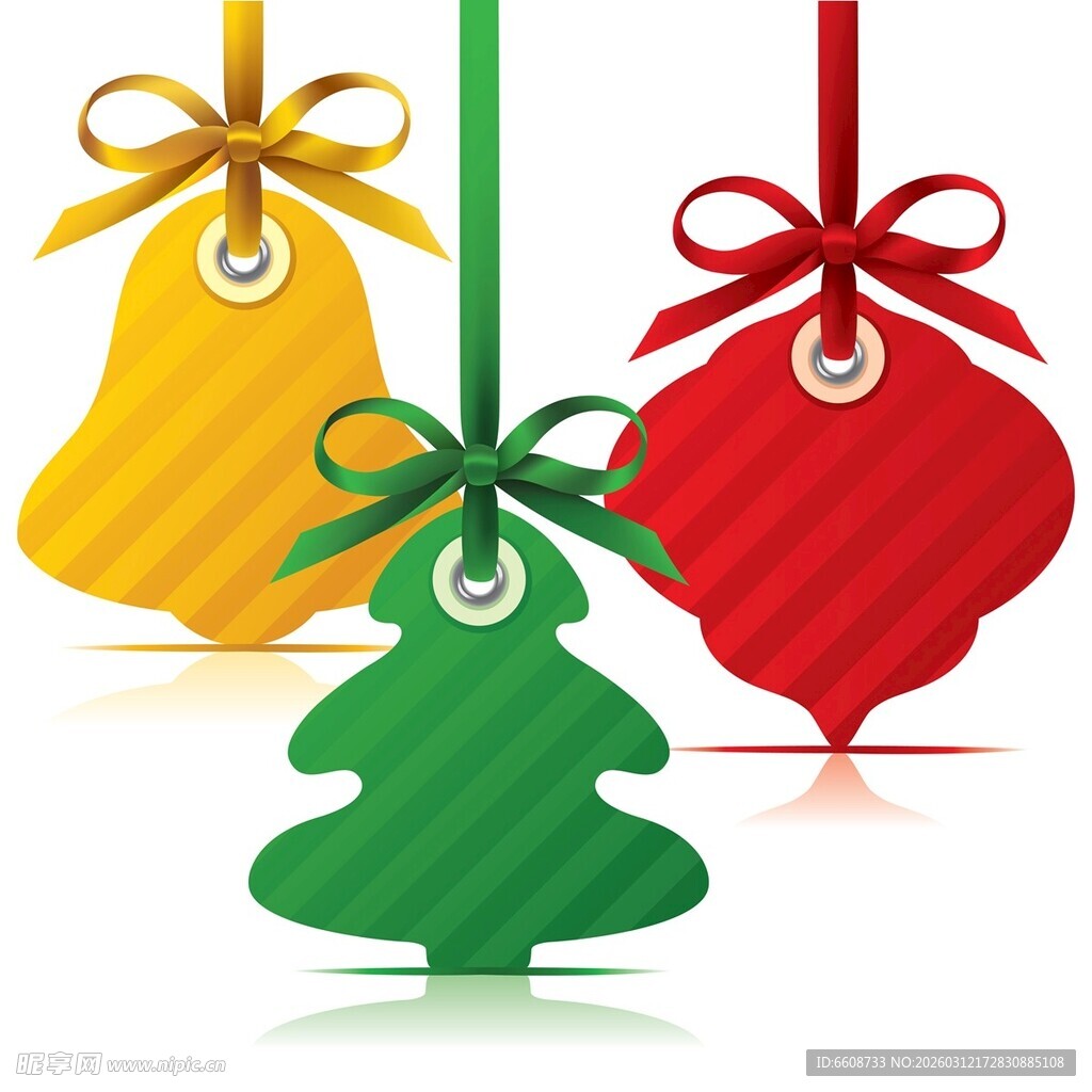 圣诞装饰挂件色彩缤纷