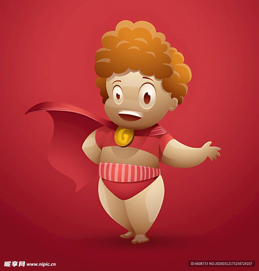 可爱超人宝宝形象展示