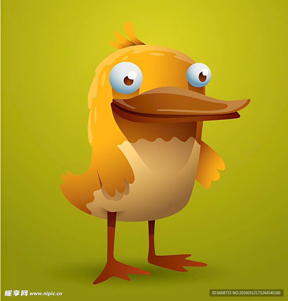 可爱小黄鸭卡通形象
