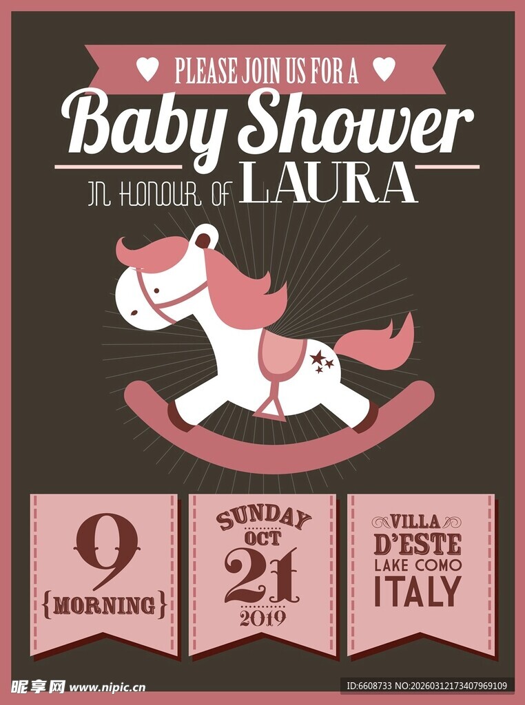 宝宝派对邀请独角兽主题