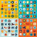 多彩节日图标集合