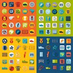 多彩扁平化图标集合
