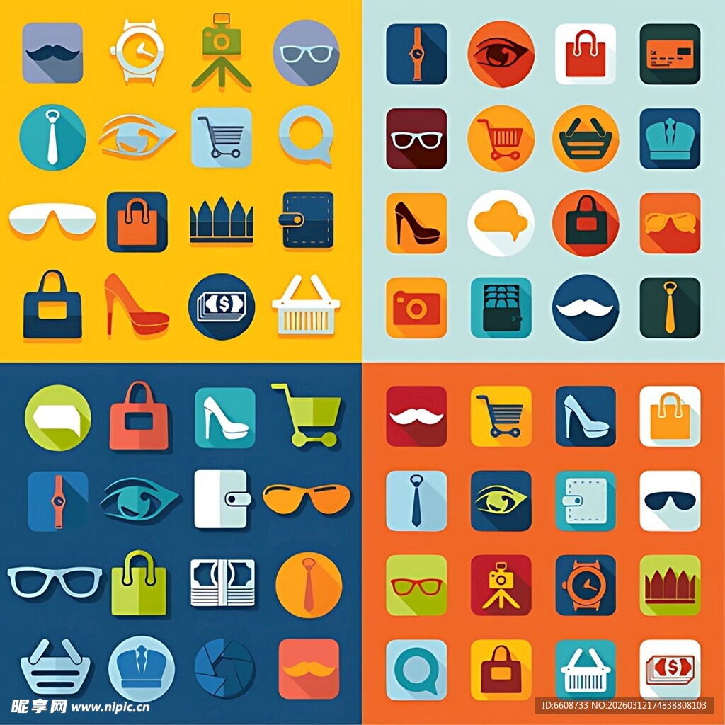 蓝色抽象风传单设计