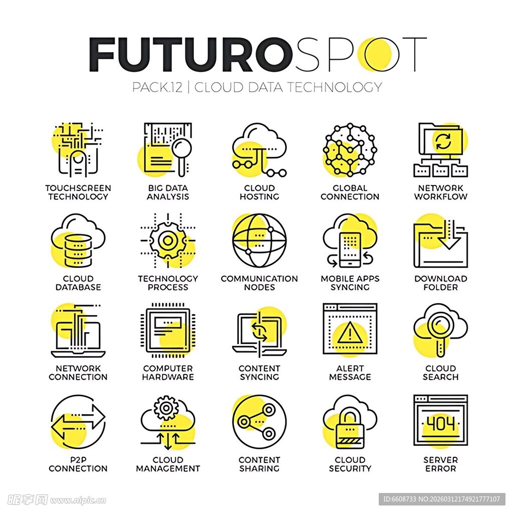 未来科技图标集合