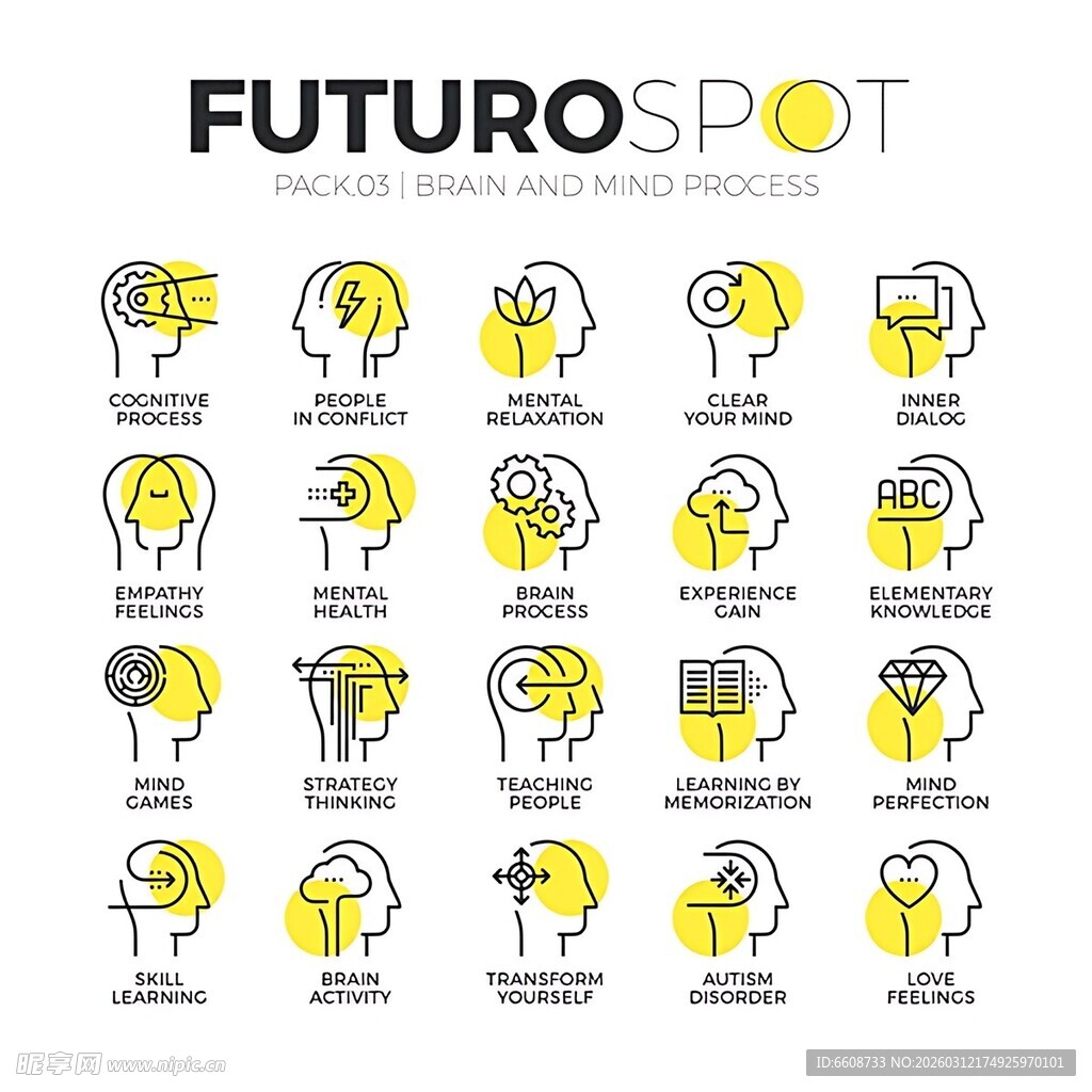 未来思维图标集合