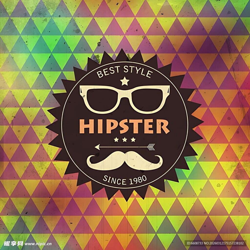 复古潮人标志图案