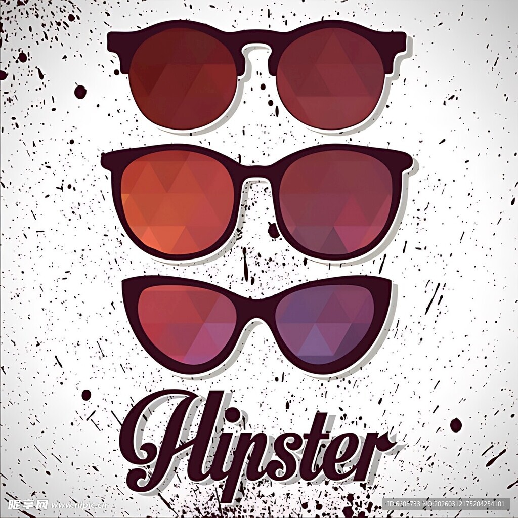 时尚潮人风太阳镜展示