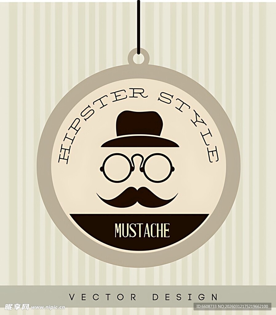 复古潮人风圆形装饰挂件