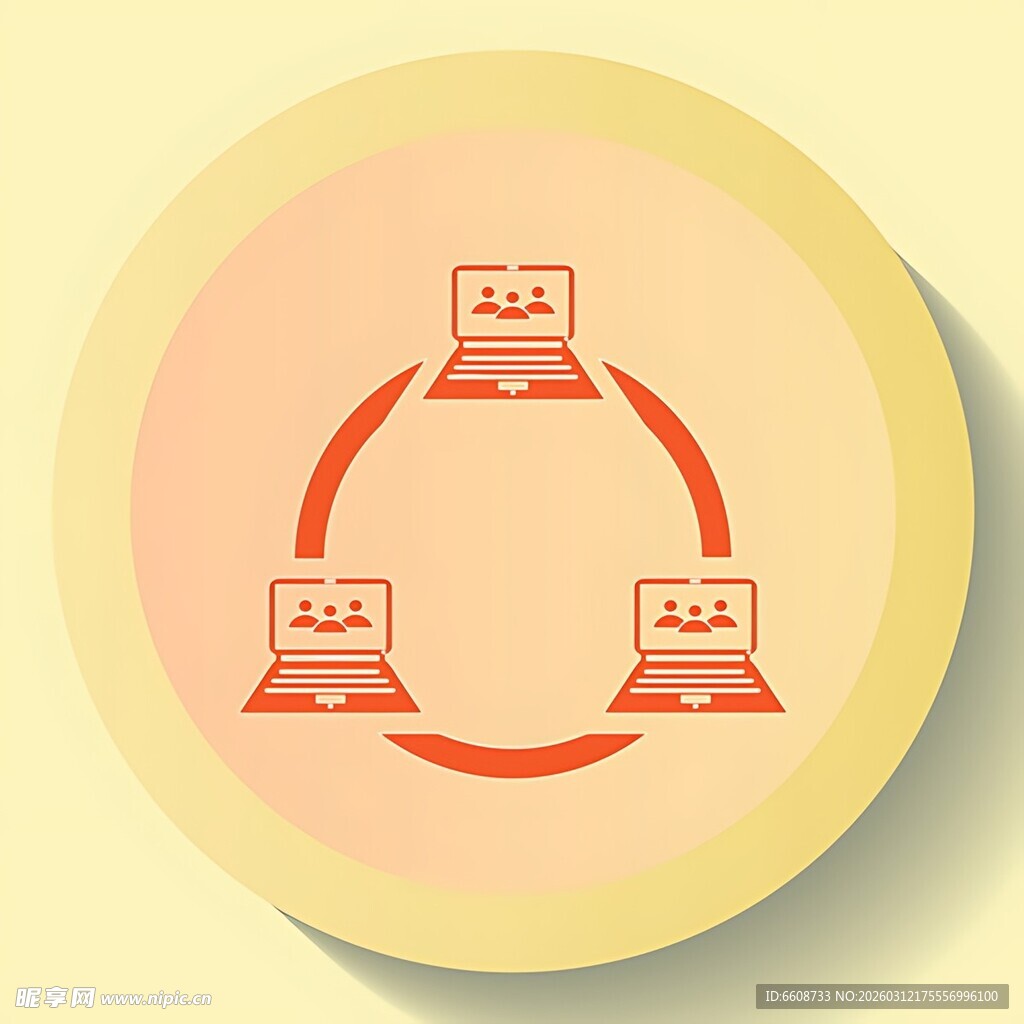 电脑互联图标设计元素