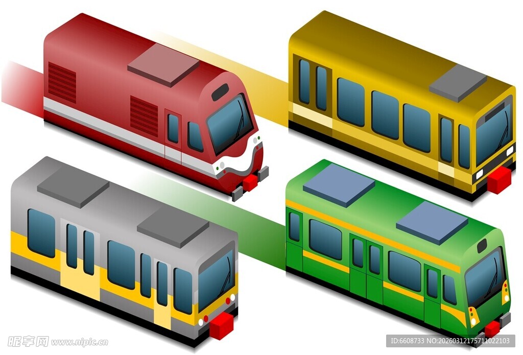 多彩列车模型展示
