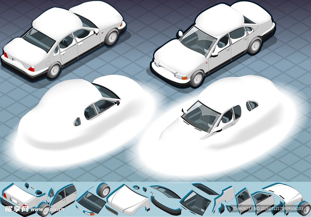 未来概念汽车设计展示