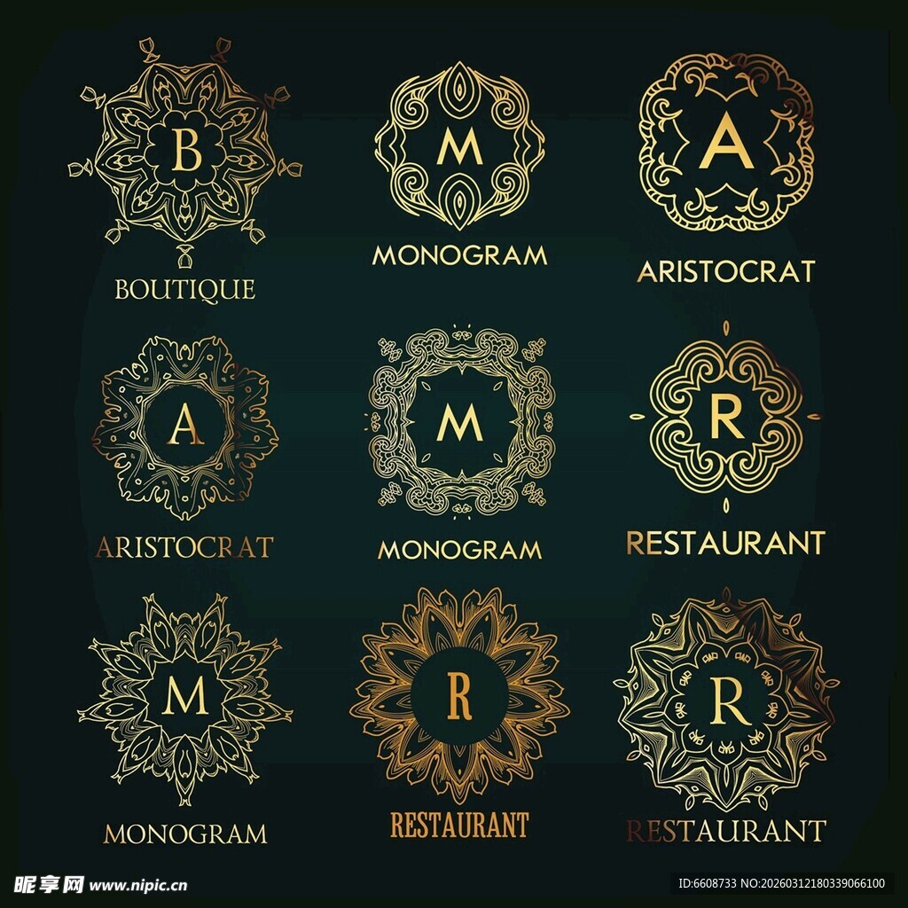 奢华高端品牌标志设计集合